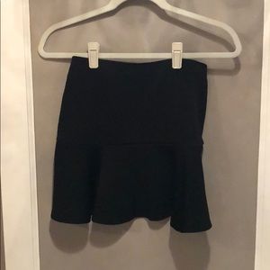 Bethany Moto black short skirt